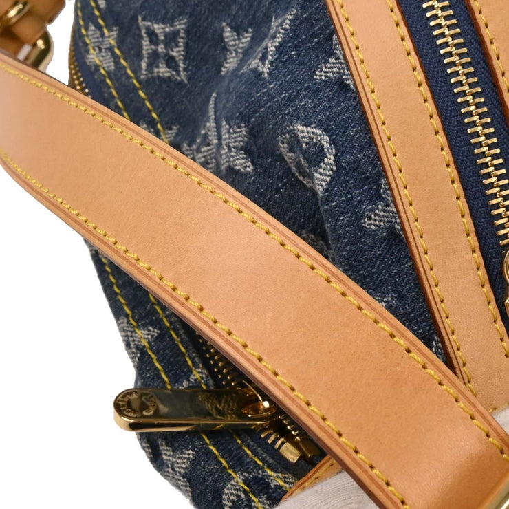 Louis Vuitton Blue Monogram Denim Baggy GM Shoulder Bag M95048 FL0995 144692