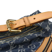 Louis Vuitton Blue Monogram Denim Baggy GM Shoulder Bag M95048 FL0995 144692