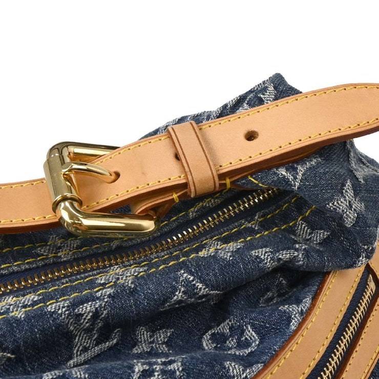 Louis Vuitton Blue Monogram Denim Baggy GM Shoulder Bag M95048 FL0995 144692