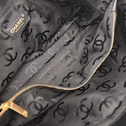 Chanel Navy Straw Tote Handbag 144693