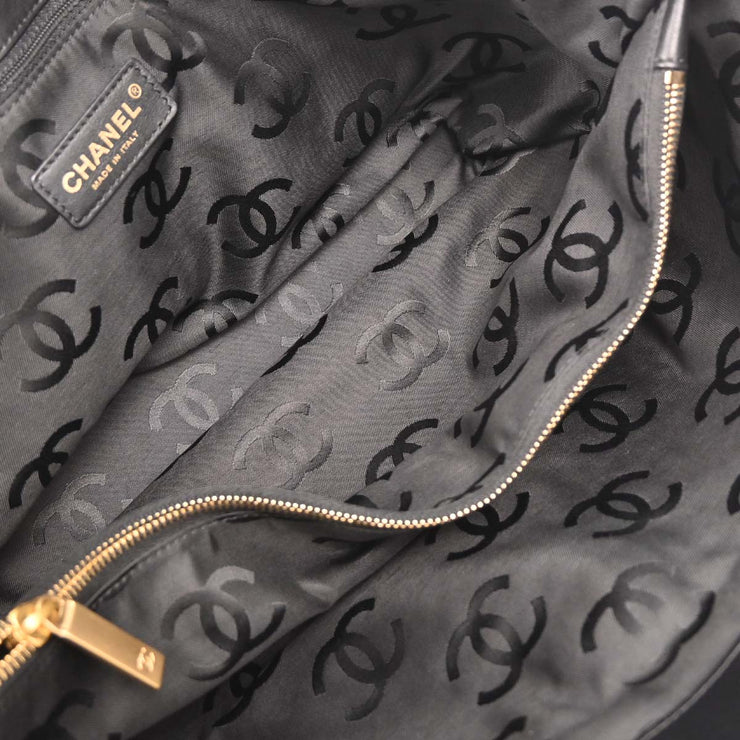 Chanel Navy Straw Tote Handbag 144693