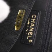 Chanel Black Calfskin Petite Timeless Tote PTT Chain Handbag 144694