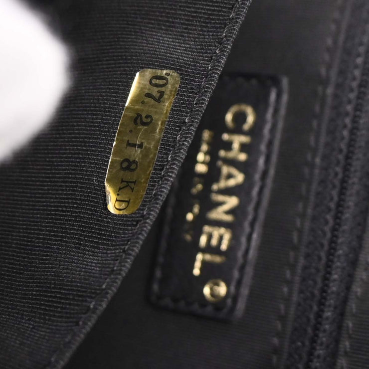 Chanel Black Calfskin Petite Timeless Tote PTT Chain Handbag 144694