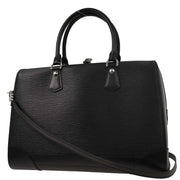 Louis Vuitton Black Epi Sac De Ville 2way Handbag M42392 CA2017 144700