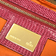 Fendi * Brown Zucca Lizard Baguette Handbag 2321-8BR000MT6-049 144704
