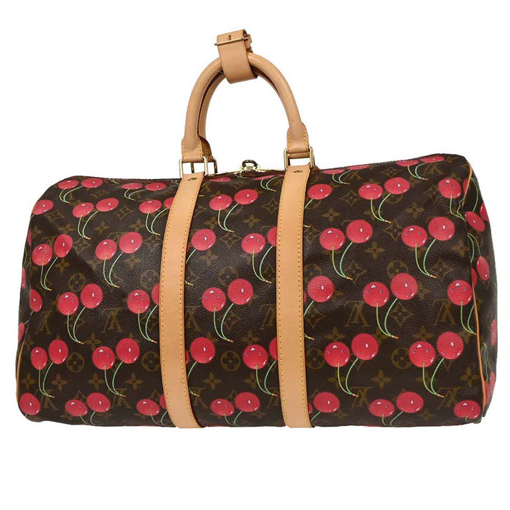 Louis Vuitton Monogram Cherry Keepall 45 Duffle Handbag M95011 TH0035 144705