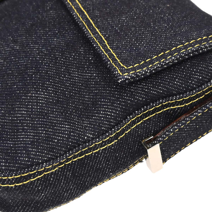 Fendi Navy Denim Baguette Handbag 2228.26424.099 144706