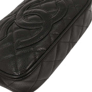 Chanel Black Calfskin Chain Handbag 144711