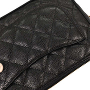 Chanel Black Calfskin Chain Handbag 144711