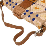Fendi * Beige Leather Baguette Handbag 2415 8BR600 YYE 088 144713