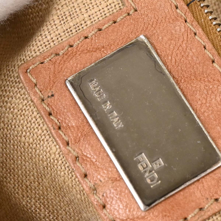 Fendi * Beige Leather Baguette Handbag 2415 8BR600 YYE 088 144713