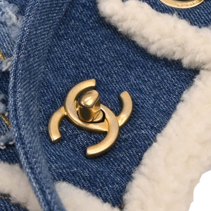 Chanel Blue Denim Medium Deauville 2way Tote Bag 144714