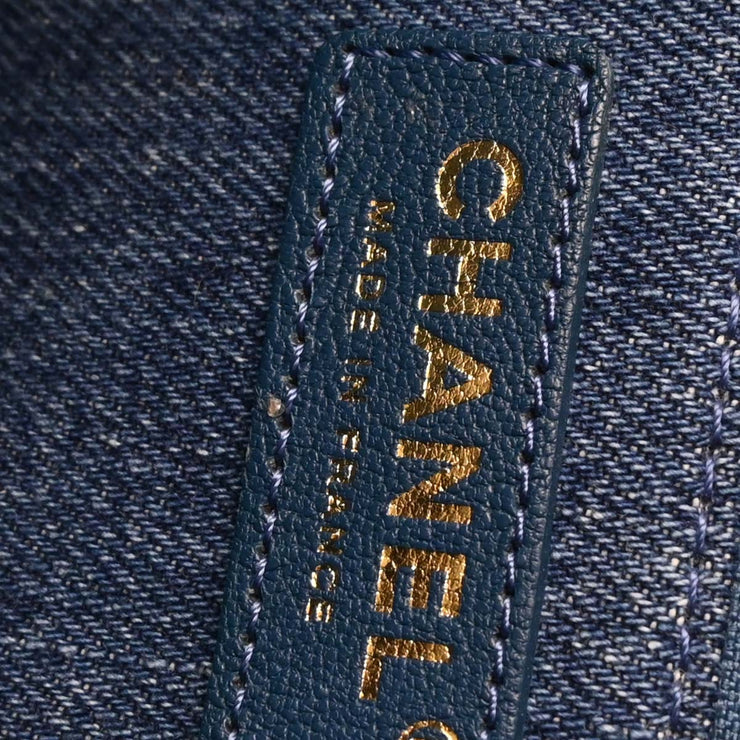 Chanel Blue Denim Medium Deauville 2way Tote Bag 144714