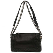 Boy Reverso Chanel Black Lambskin Medium Shoulder Bag 144716