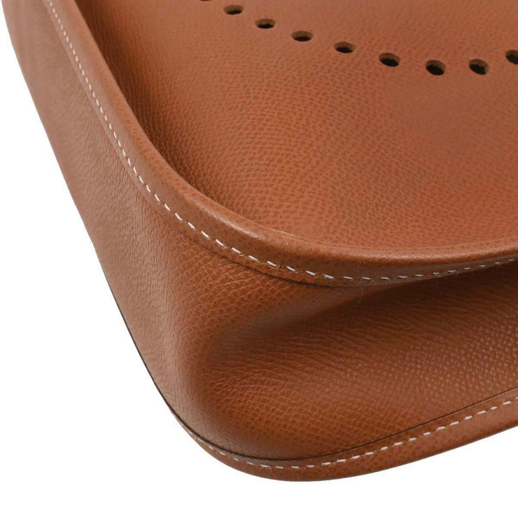 Hermes Cognac Epson Evelyne 2 PM Shoulder Bag  Square: I 144720