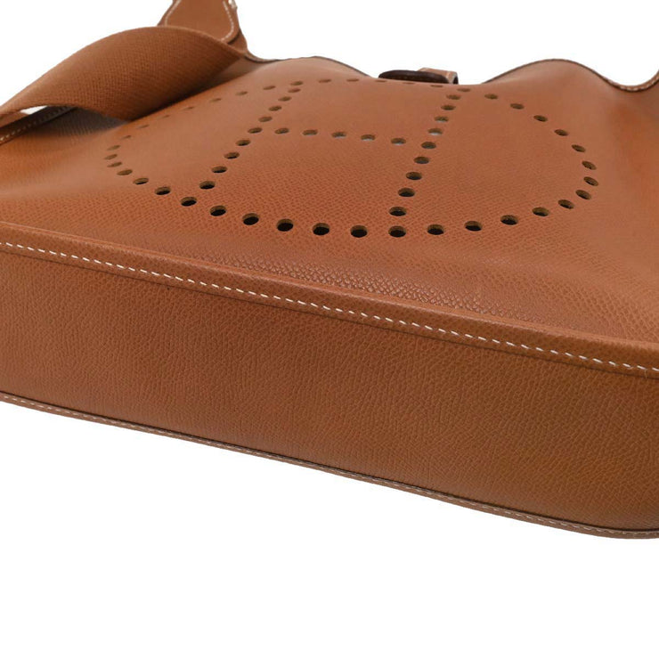 Hermes Cognac Epson Evelyne 2 PM Shoulder Bag  Square: I 144720