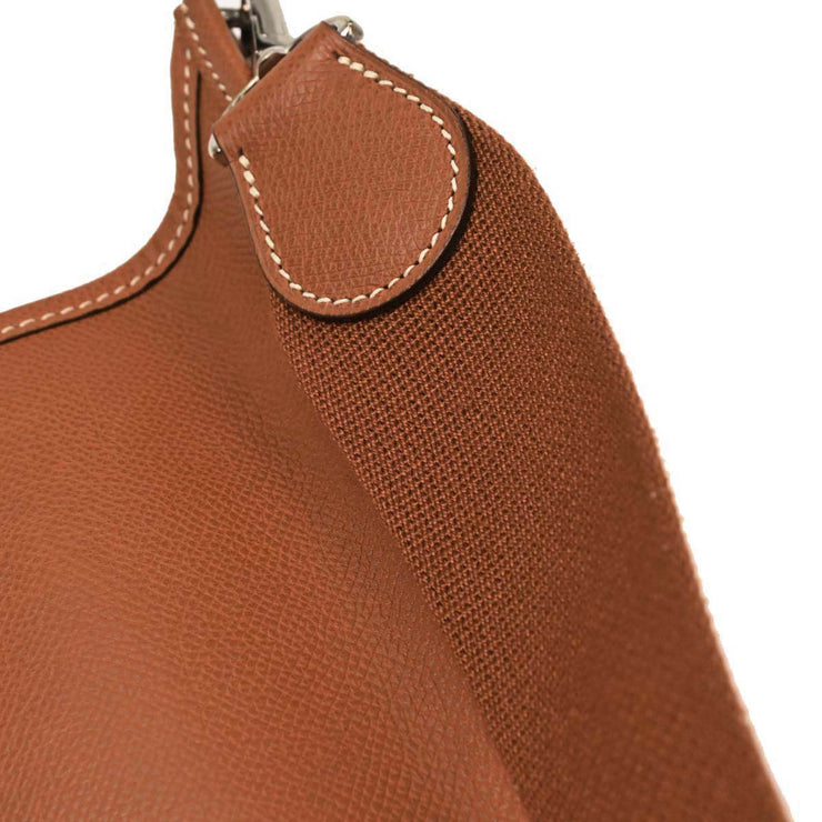 Hermes Cognac Epson Evelyne 2 PM Shoulder Bag  Square: I 144720