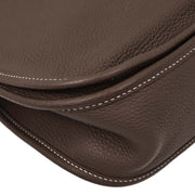 Hermes Etoupe Taurillon Clemence Evelyne 3 GM Shoulder Bag DMM007BU 144721