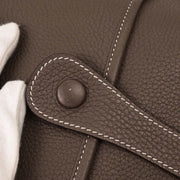 Hermes Etoupe Taurillon Clemence Evelyne 3 GM Shoulder Bag DMM007BU 144721