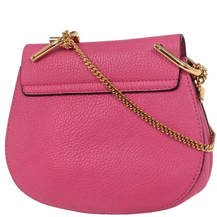 Chloe Pink Leather Drew Shoulder Bag 03185765-9 144727