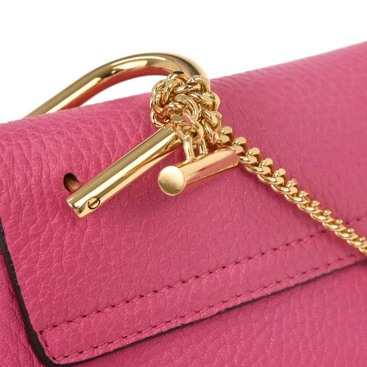 Chloe Pink Leather Drew Shoulder Bag 03185765-9 144727