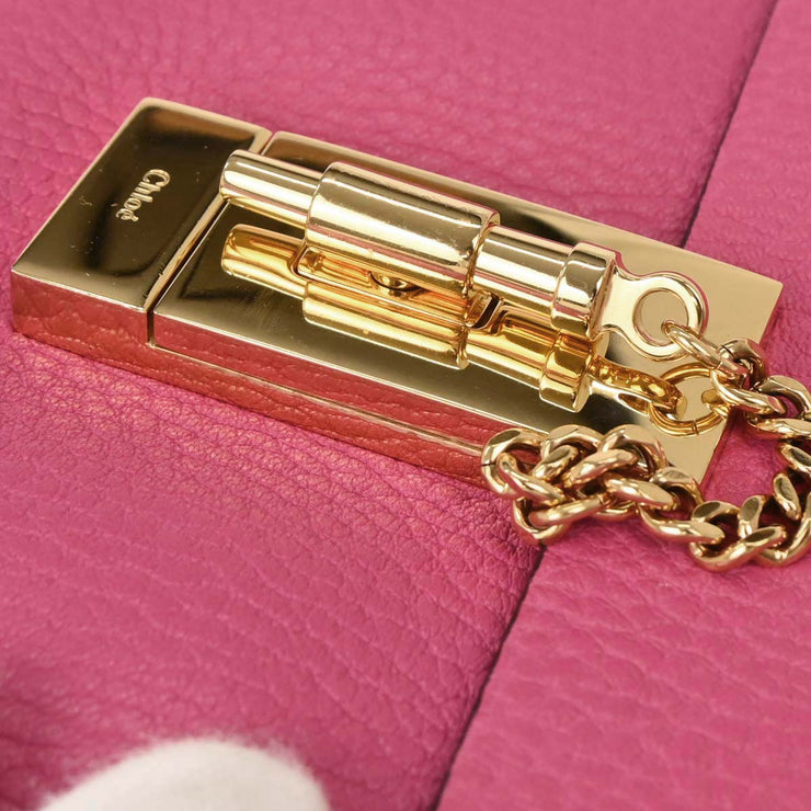 Chloe Pink Leather Drew Shoulder Bag 03185765-9 144727