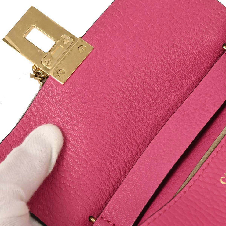 Chloe Pink Leather Drew Shoulder Bag 03185765-9 144727