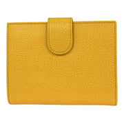 Chanel Yellow Calfskin Bifold Wallet Purse 144729