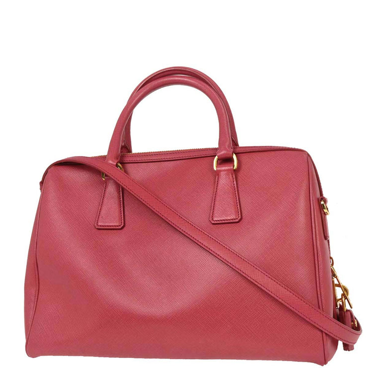 Prada Pink Leather 2way Handbag 12/113 144730