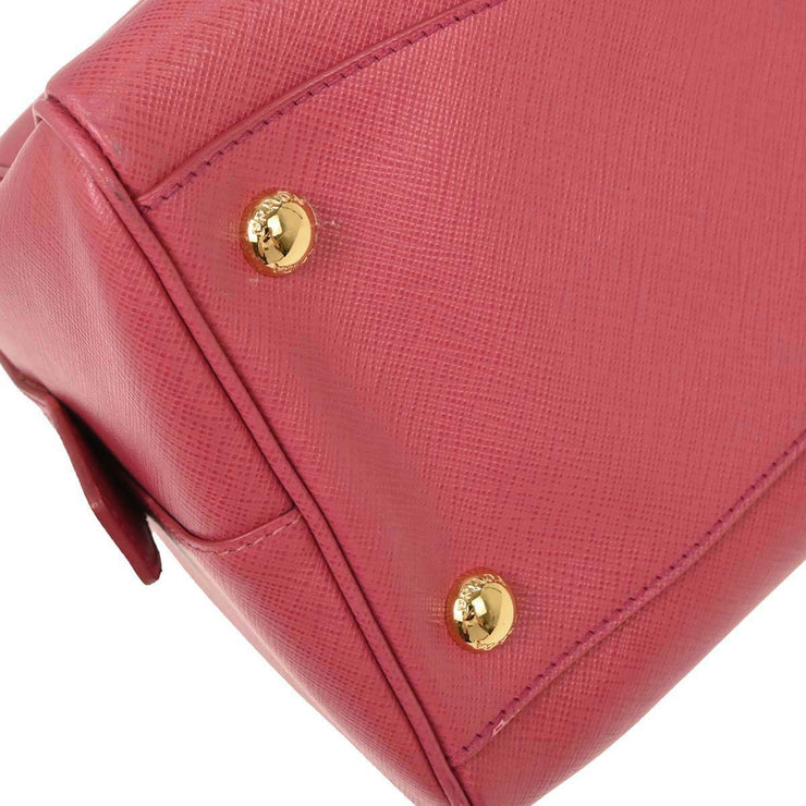Prada Pink Leather 2way Handbag 12/113 144730