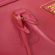 Prada Pink Leather 2way Handbag 12/113 144730
