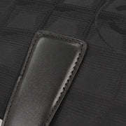 Chanel Black Jacquard Nylon Travel Line Tote Handbag 144733