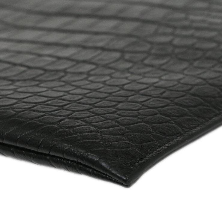 Saint Laurent * Black Leather Clutch Bag GNC378261.0216 144735