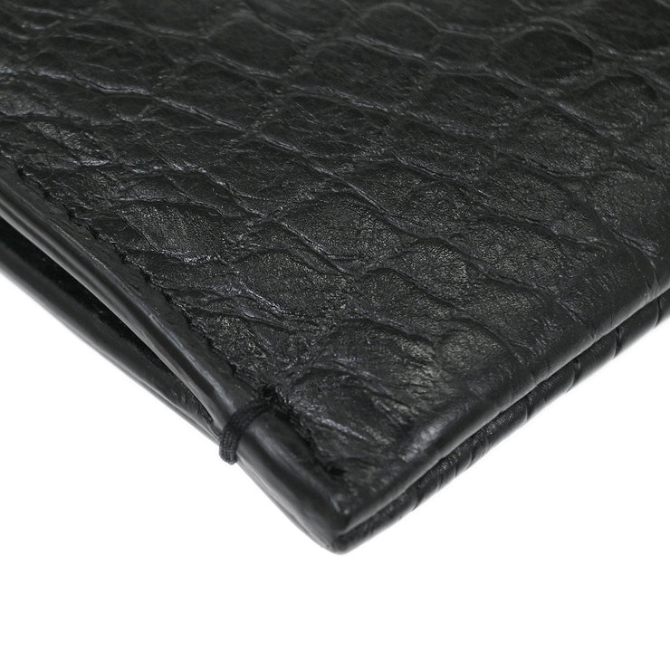 Saint Laurent * Black Leather Clutch Bag GNC378261.0216 144735
