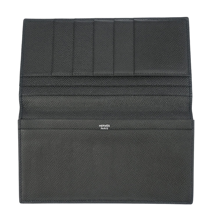 Hermes MC2 Black Epsom Fleming Long Wallet XMZ004DA 144736