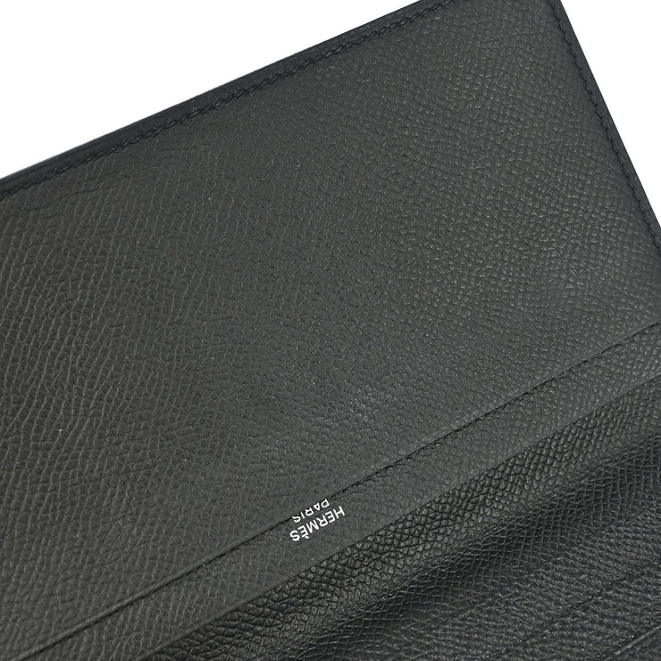 Hermes MC2 Black Epsom Fleming Long Wallet XMZ004DA 144736
