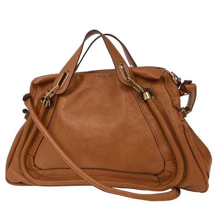 Chloe Brown Paraty 2way Handbag 01-12-50-65 144738