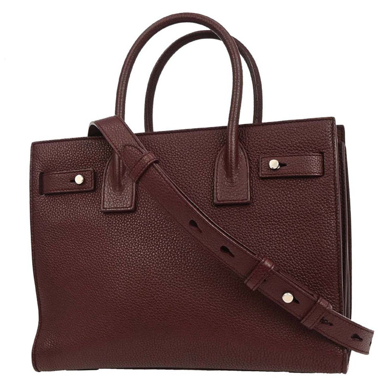 Saint Laurent Bordeaux Sac de Jour 2way Handbag GNR477477.0119 144740