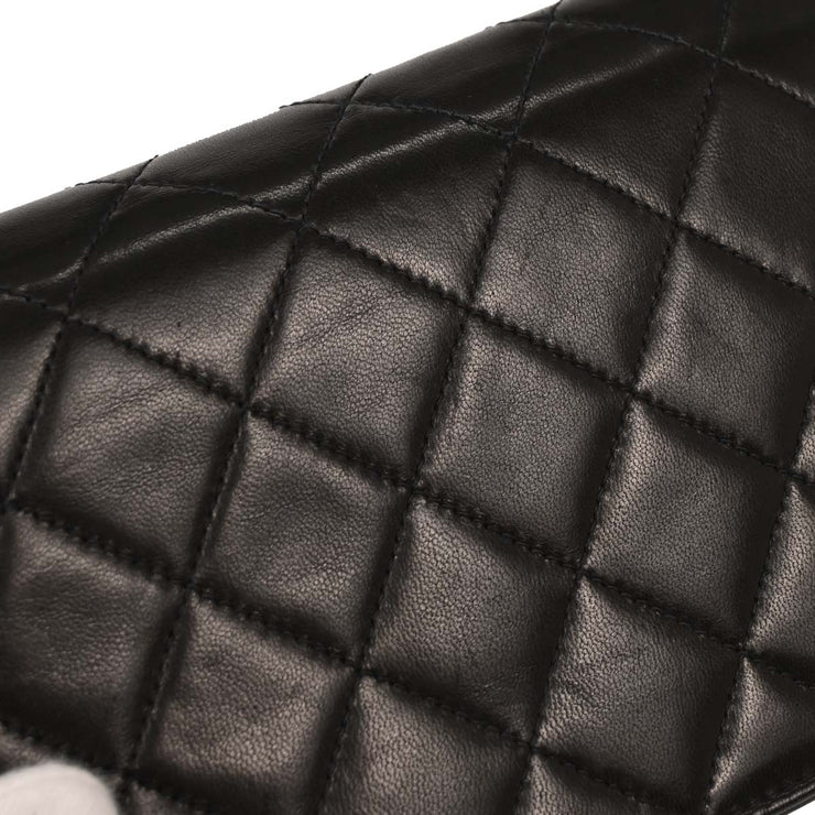 Chanel Black Lambskin Turnlock Mini Full Flap Shoulder Bag 144741
