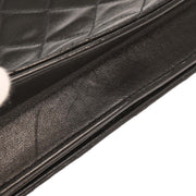 Chanel Black Lambskin Turnlock Mini Full Flap Shoulder Bag 144741