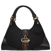 Gucci Black Canvas GG Handbag 130995 002122 144742