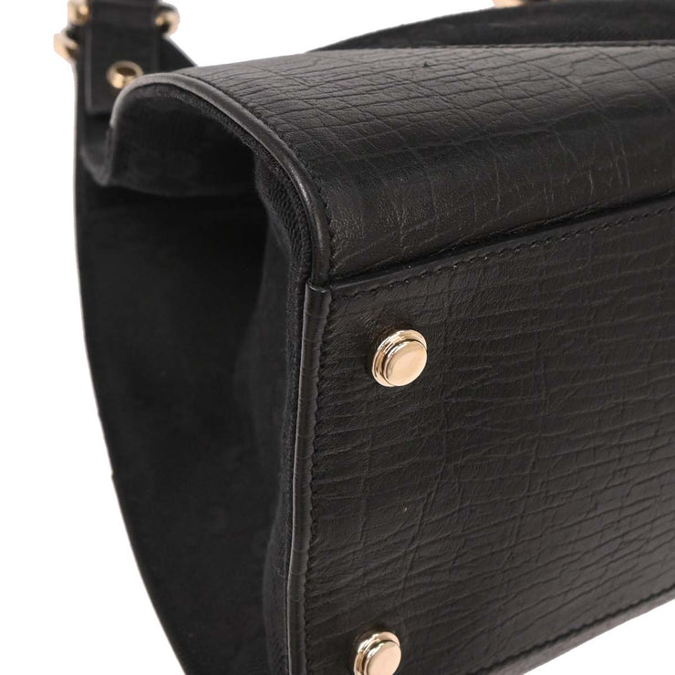 Gucci Black Canvas GG Handbag 130995 002122 144742
