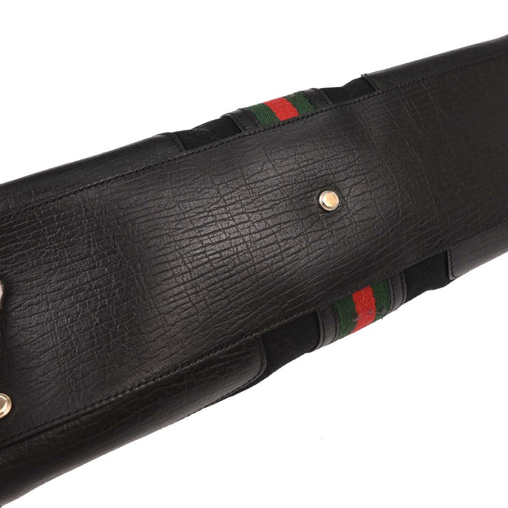 Gucci Black Canvas GG Handbag 130995 002122 144742
