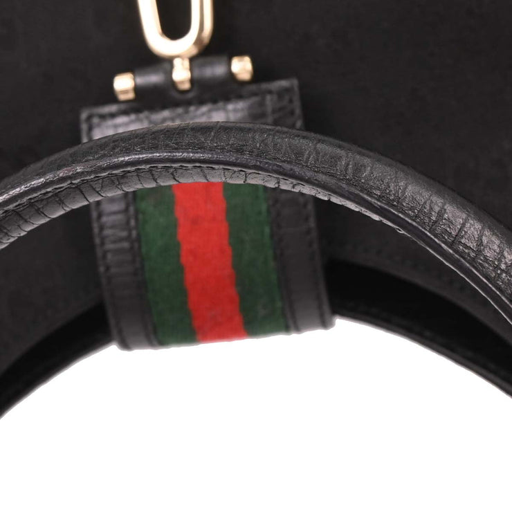 Gucci Black Canvas GG Handbag 130995 002122 144742