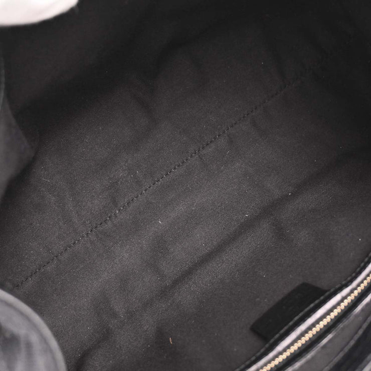 Gucci Black Canvas GG Handbag 130995 002122 144742