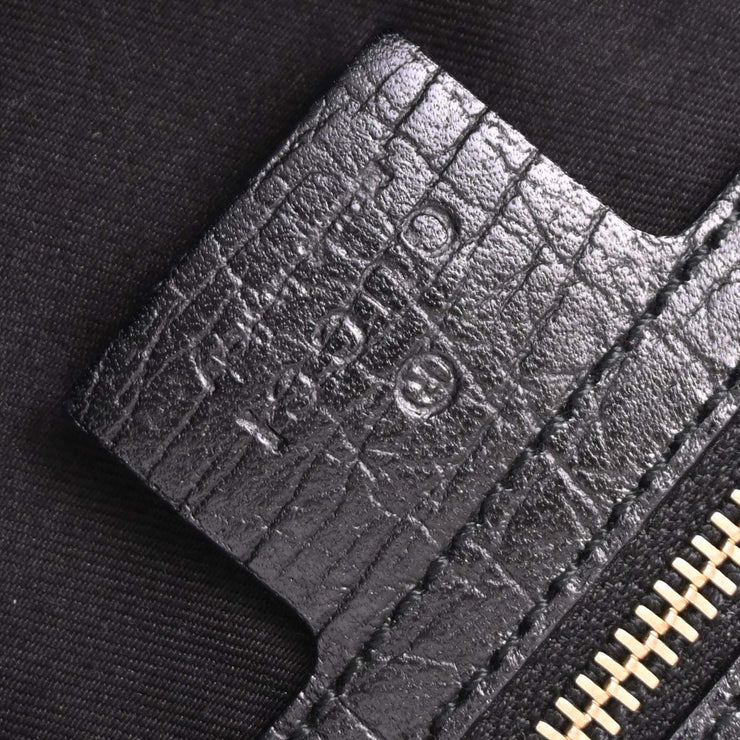 Gucci Black Canvas GG Handbag 130995 002122 144742