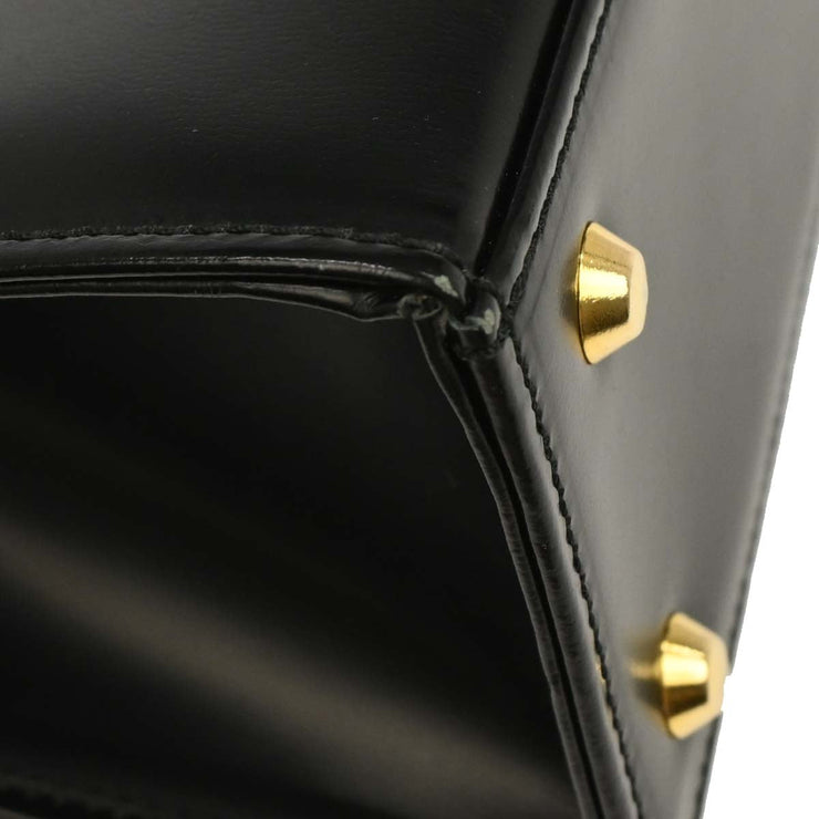 Yves Saint Laurent Black Leather Handbag 144743
