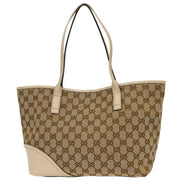Gucci Brown Beige GG Tote Bag 169946 493075 144747