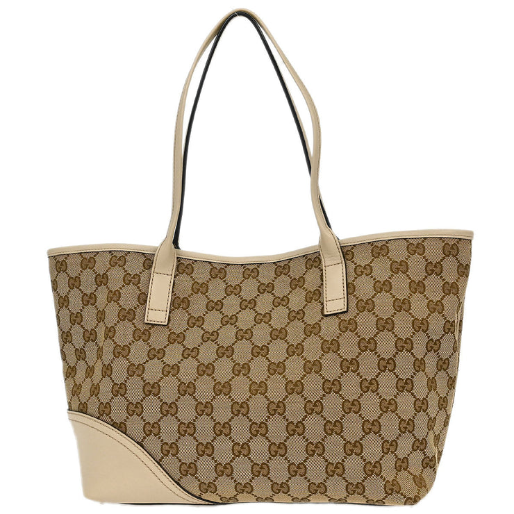 Gucci Brown Beige GG Tote Bag 169946 493075 144747