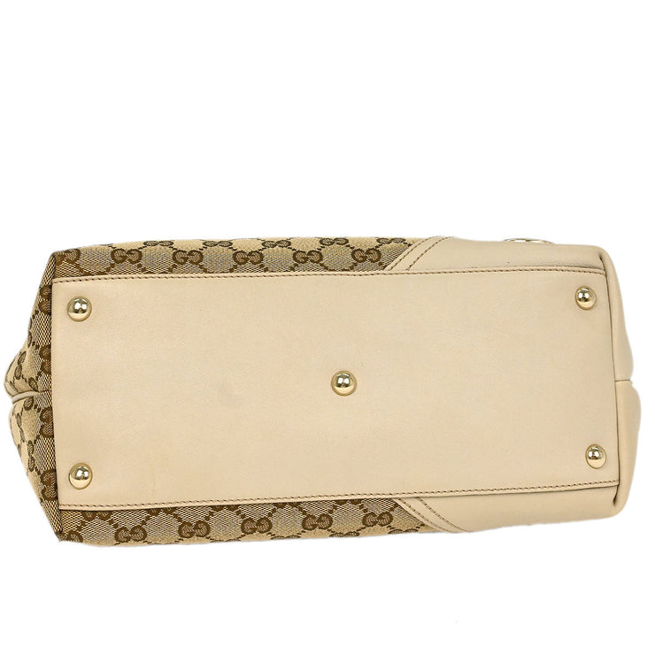 Gucci Brown Beige GG Tote Bag 169946 493075 144747